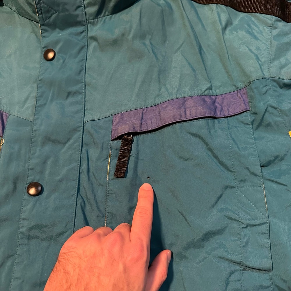 Vintage EDGE TECH Mens Ski Snowboard Jacket Waterproof Windproof Size XL Gorp - Picture 6 of 6